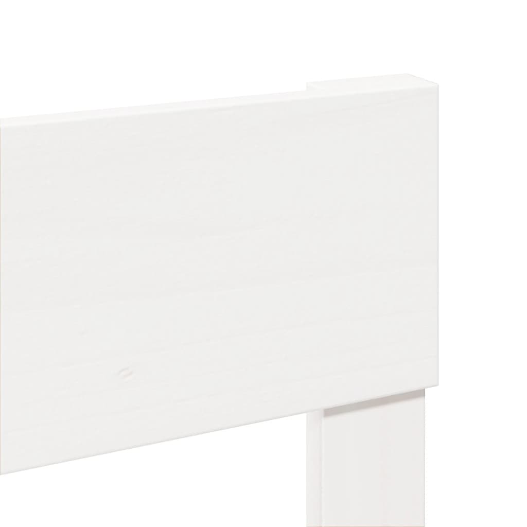 vidaXL Σκελετός Κρεβ. Χωρίς Στρώμα Λευκό 140x200 εκ Μασίφ Πεύκο