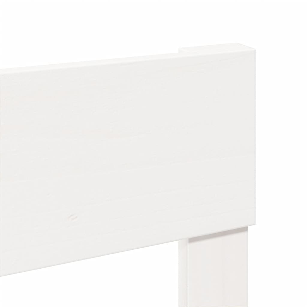 vidaXL Σκελετός Κρεβ. Χωρίς Στρώμα Λευκό 150x200 εκ Μασίφ Πεύκο