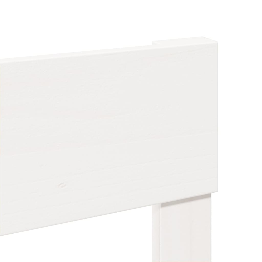 vidaXL Σκελετός Κρεβ. Χωρίς Στρώμα Λευκό 200x200 εκ Μασίφ Πεύκο