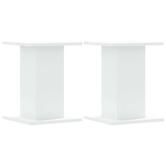 vidaXL Βάσεις Ηχείων 2 Τεμ. Λευκή 30x30x40 εκ. Επεξ. Ξύλο
