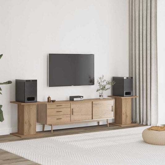 vidaXL Βάσεις Ηχείων 2 τεμ. Αρτισιανή Δρυς 30x30x40 εκ. Επεξ. Ξύλο