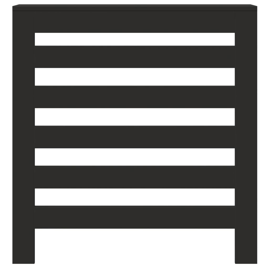 vidaXL Κάλυμμα Καλοριφέρ Μαύρο 78x20x82 εκ. από Επεξεργασμένο Ξύλο