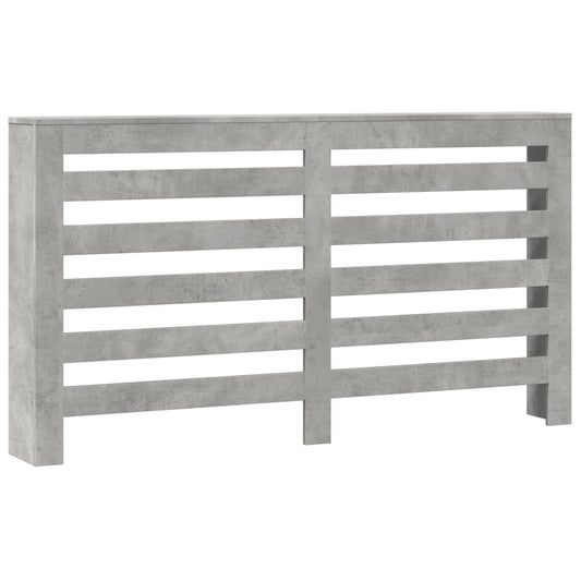 vidaXL Κάλυμμα Καλοριφέρ Γκρι Σκυροδέματος 149x20x82 εκ. Επεξ. Ξύλο