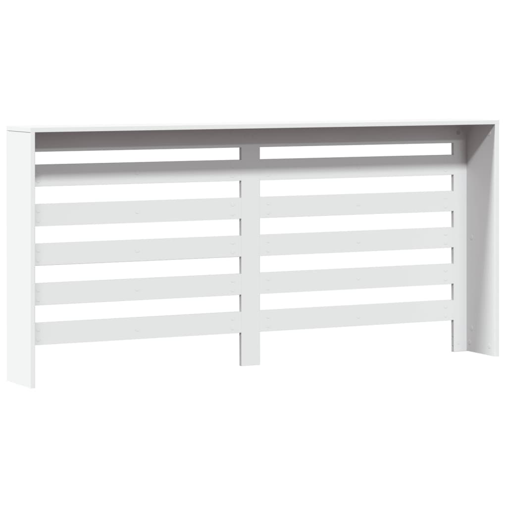 vidaXL Κάλυμμα Καλοριφέρ Λευκό 175x20x82 εκ. από Επεξεργασμένο Ξύλο