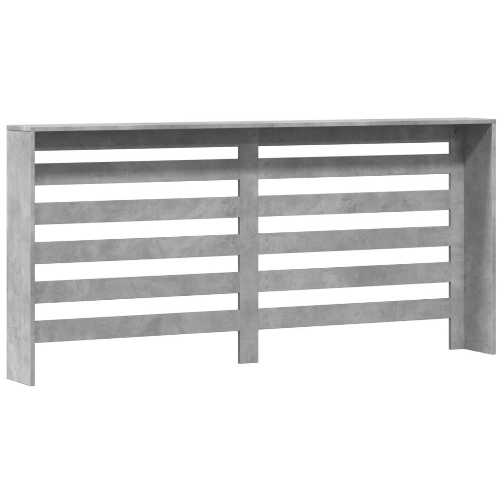 vidaXL Κάλυμμα Καλοριφέρ Γκρι Σκυροδέματος 175x20x82 εκ. Επεξ. Ξύλο