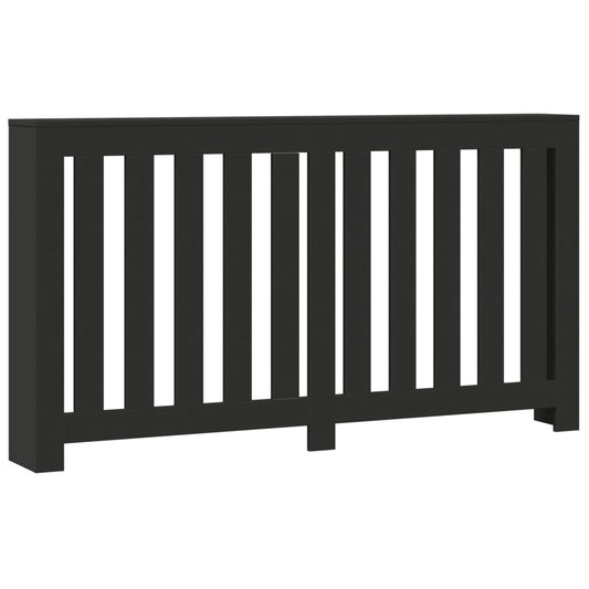 vidaXL Κάλυμμα Καλοριφέρ Μαύρο 149x20x82 εκ. από Επεξεργασμένο Ξύλο