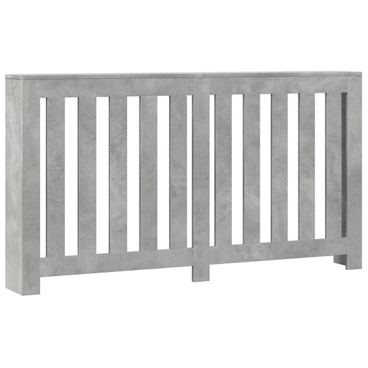 vidaXL Κάλυμμα Καλοριφέρ Γκρι Σκυροδέματος 149x20x82 εκ. Επεξ. Ξύλο
