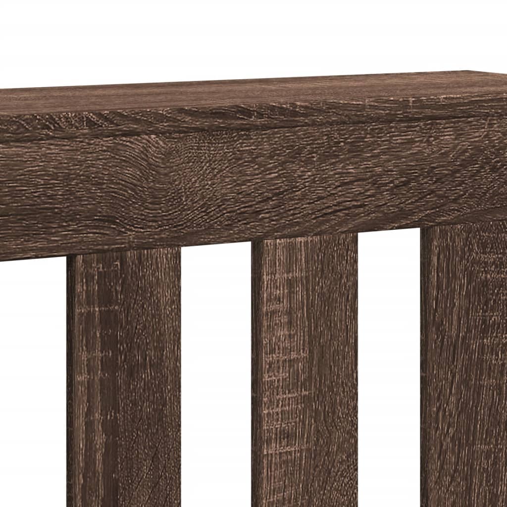 vidaXL Κάλυμμα Καλοριφέρ Καφέ Δρυς 149x20x82 εκ. Επεξεργασμένο Ξύλο