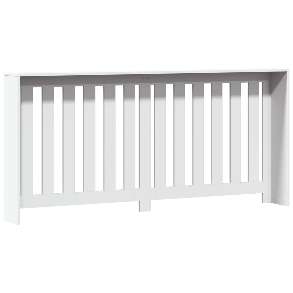 vidaXL Κάλυμμα Καλοριφέρ Λευκό 175x20x82 εκ. από Επεξεργασμένο Ξύλο