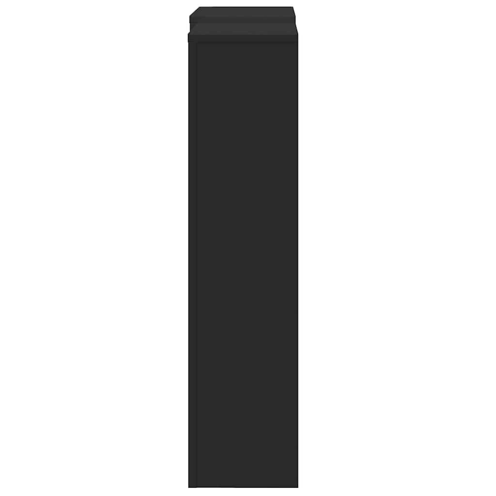 vidaXL Κάλυμμα Καλοριφέρ Μαύρο 205x21,5x83,5εκ. από Επεξεργασμένο Ξύλο