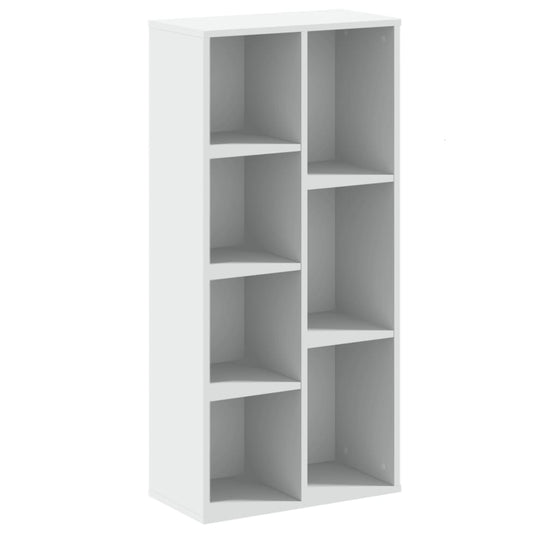 vidaXL Βιβλιοθήκη Λευκή 50x25x105 εκ. από Επεξεργασμένο Ξύλο