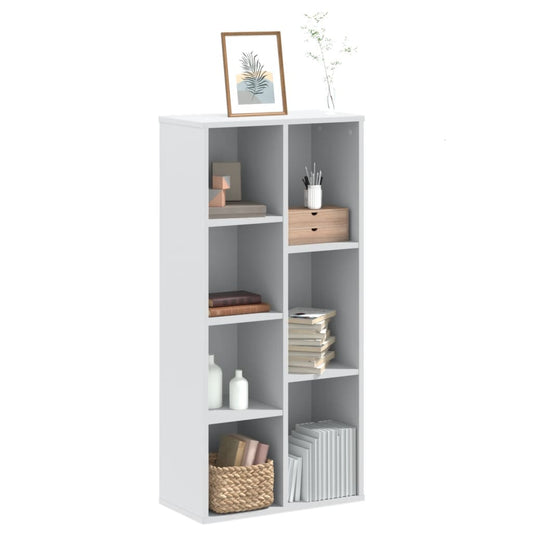 vidaXL Βιβλιοθήκη Λευκή 50x25x105 εκ. από Επεξεργασμένο Ξύλο
