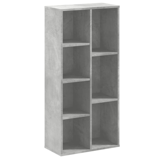 vidaXL Βιβλιοθήκη Γκρι Σκυροδέματος 50x25x105 εκ. Επεξεργ. Ξύλο