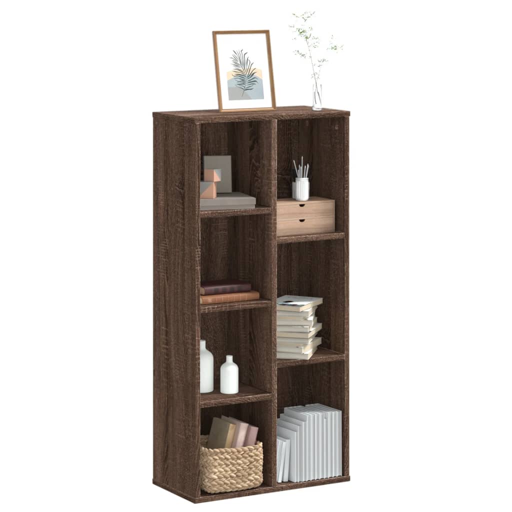vidaXL Βιβλιοθήκη Καφέ Δρυς 50x25x105 εκ. από Επεξεργασμένο Ξύλο