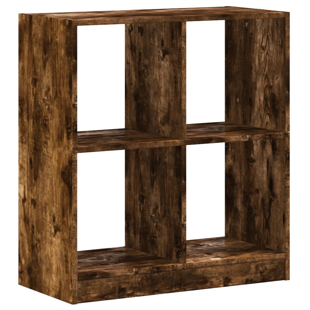 vidaXL Βιβλιοθήκη Καπνιστή Δρυς 68,5x32x75 κ. από Επεξεργ. Ξύλο