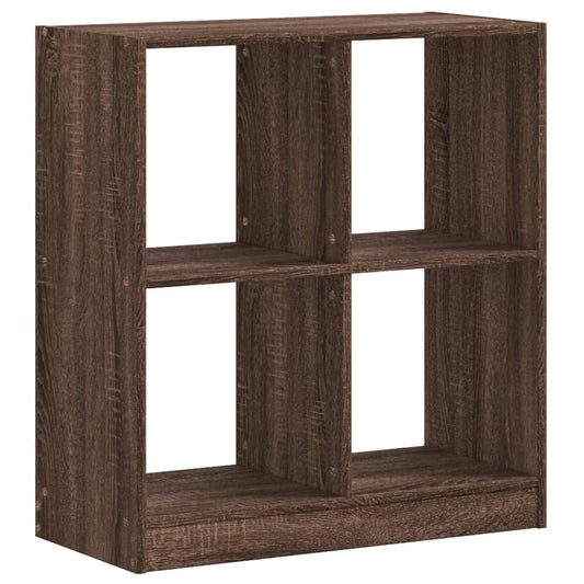 vidaXL Βιβλιοθήκη Καφέ Δρυς 68,5x32x75 εκ. από Επεξεργ. Ξύλο