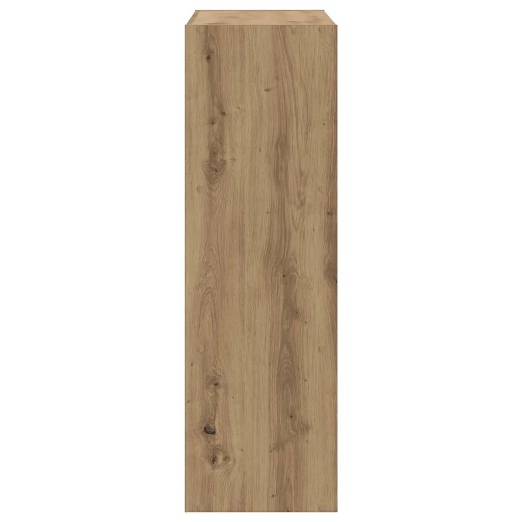 vidaXL Βιβλιοθήκη Αρτισιανή Δρυς 102x32x102 εκ. από Επεξεργασμένο Ξύλο