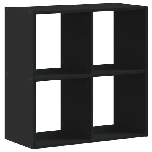 vidaXL Βιβλιοθήκη Μαύρο 68,5x32x68,5 εκ. από Επεξεργασμένο Ξύλο