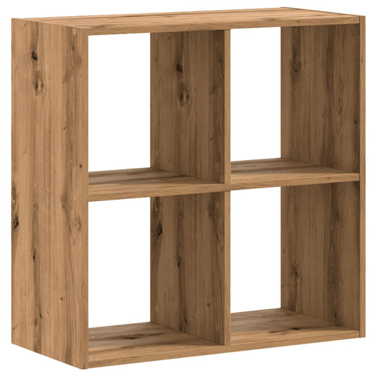 vidaXL Βιβλιοθήκη Αρτισιανή Δρυς 68,5x32x68,5 εκ. Επεξεργασμένο Ξύλο
