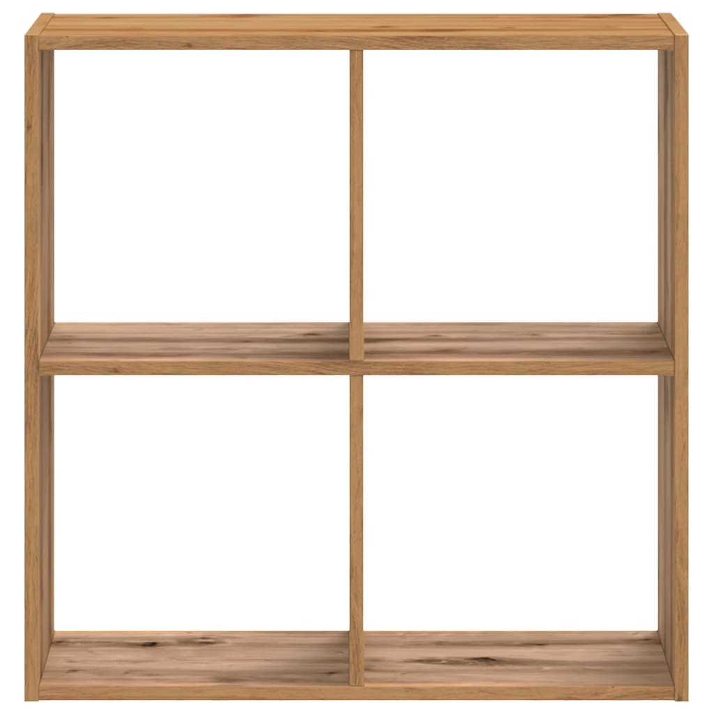 vidaXL Βιβλιοθήκη Αρτισιανή Δρυς 68,5x32x68,5 εκ. Επεξεργασμένο Ξύλο