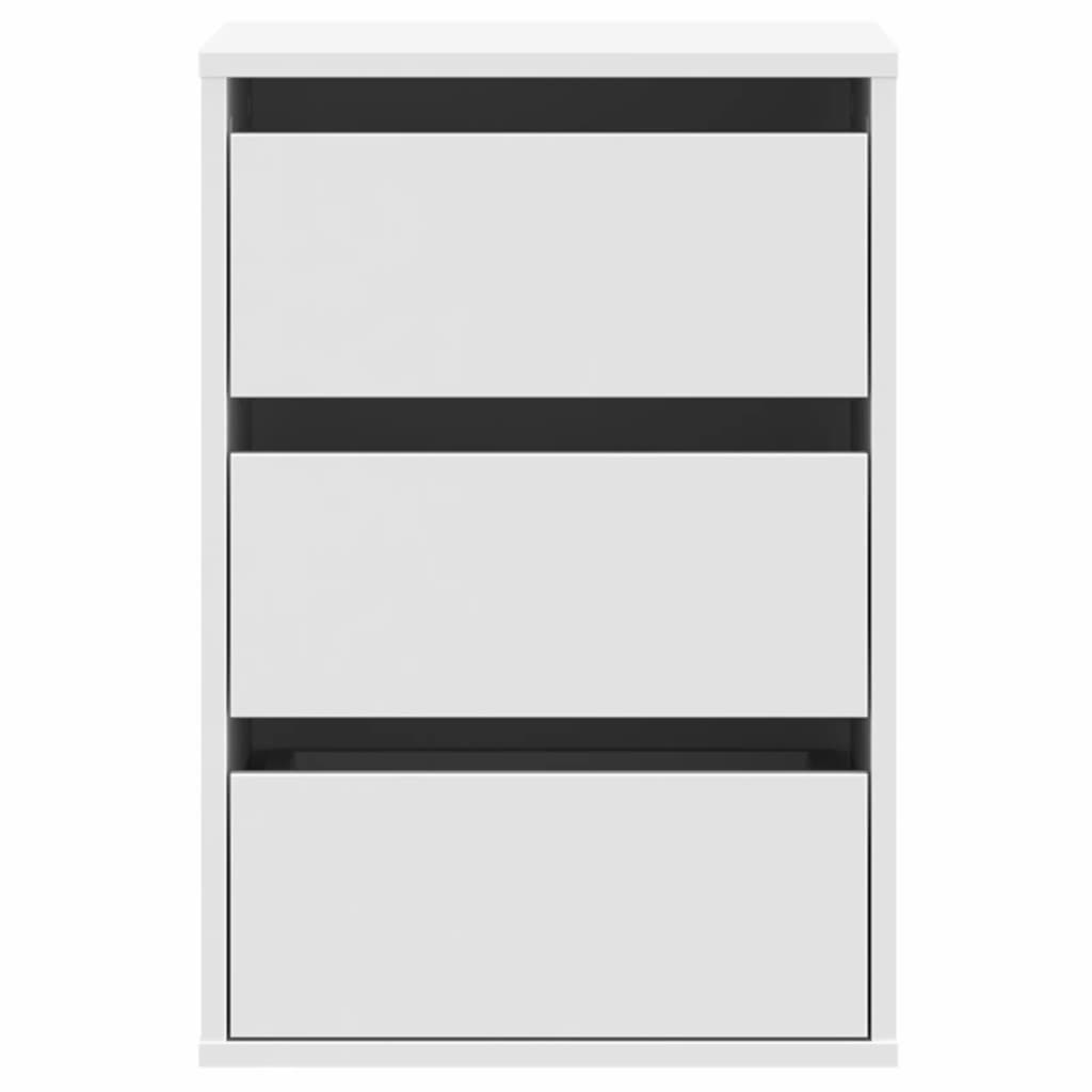 vidaXL Συρταριέρα Γωανική Λευκή 40x41x58 εκ. από Επεξεργασμένο Ξύλο