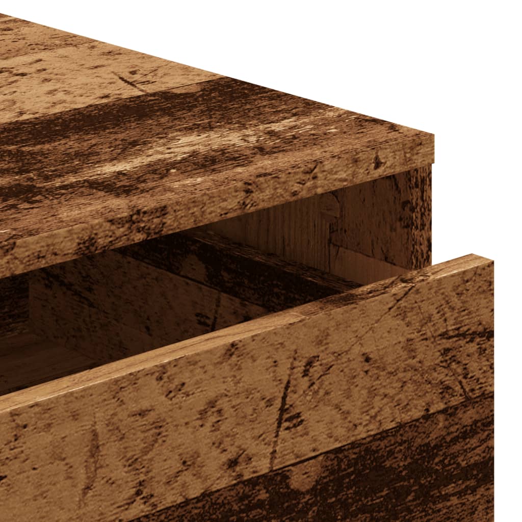 vidaXL Συρταριέρα Γωνιακή Όψη Παλαιού Ξύλου 40x41x58 εκ. Επεξεργ. Ξύλο
