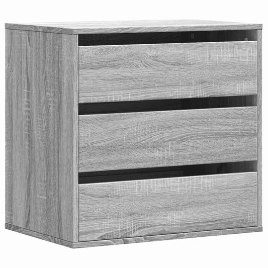 vidaXL Συρταριέρα Γκρι Sonoma 60x41x58 εκ. από Επεξεργ. Ξύλο