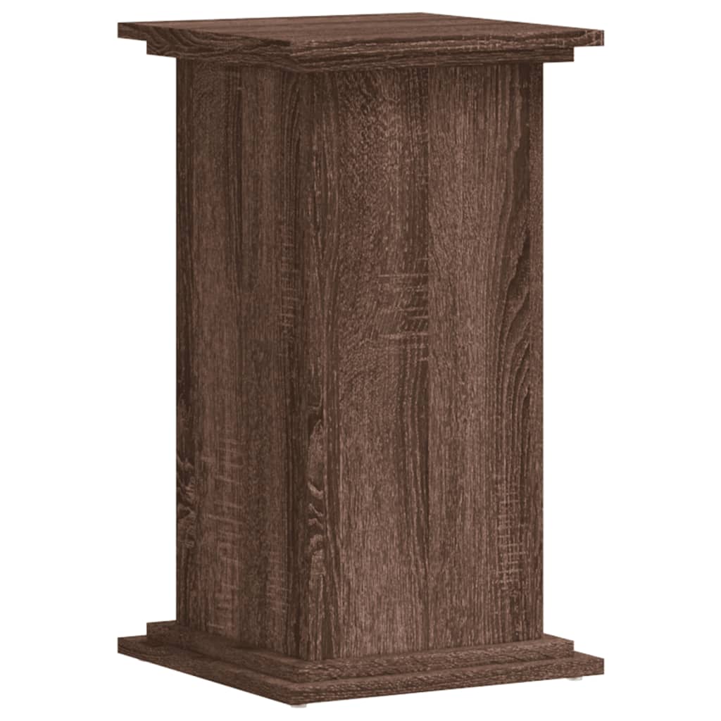 vidaXL Βάσεις Φυτών Καφέ Δρυς 33x33x60 εκ. Επεξεργασμένο Ξύλο