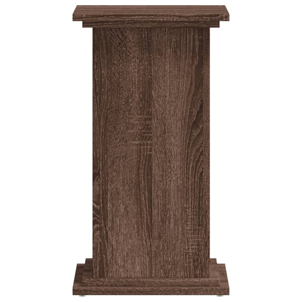 vidaXL Βάσεις Φυτών Καφέ Δρυς 33x33x60 εκ. Επεξεργασμένο Ξύλο