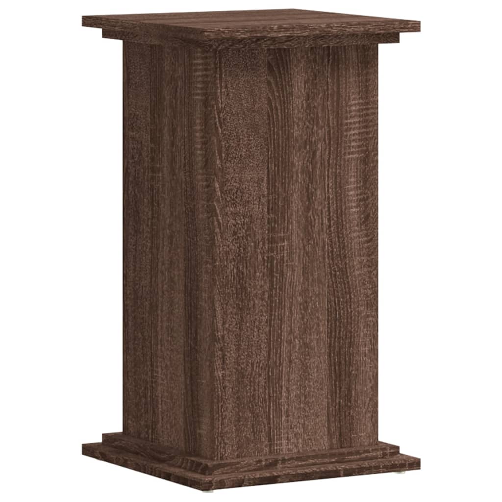 vidaXL Βάσεις Φυτών Καφέ Δρυς 33x33x60 εκ. Επεξεργασμένο Ξύλο