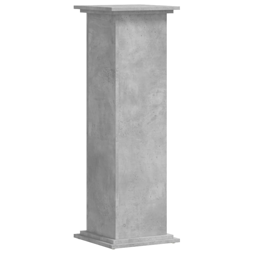vidaXL Βάσεις Φυτών Γκρι Σκυρ. 33x33x100 εκ. Επεξεργασμένο Ξύλο