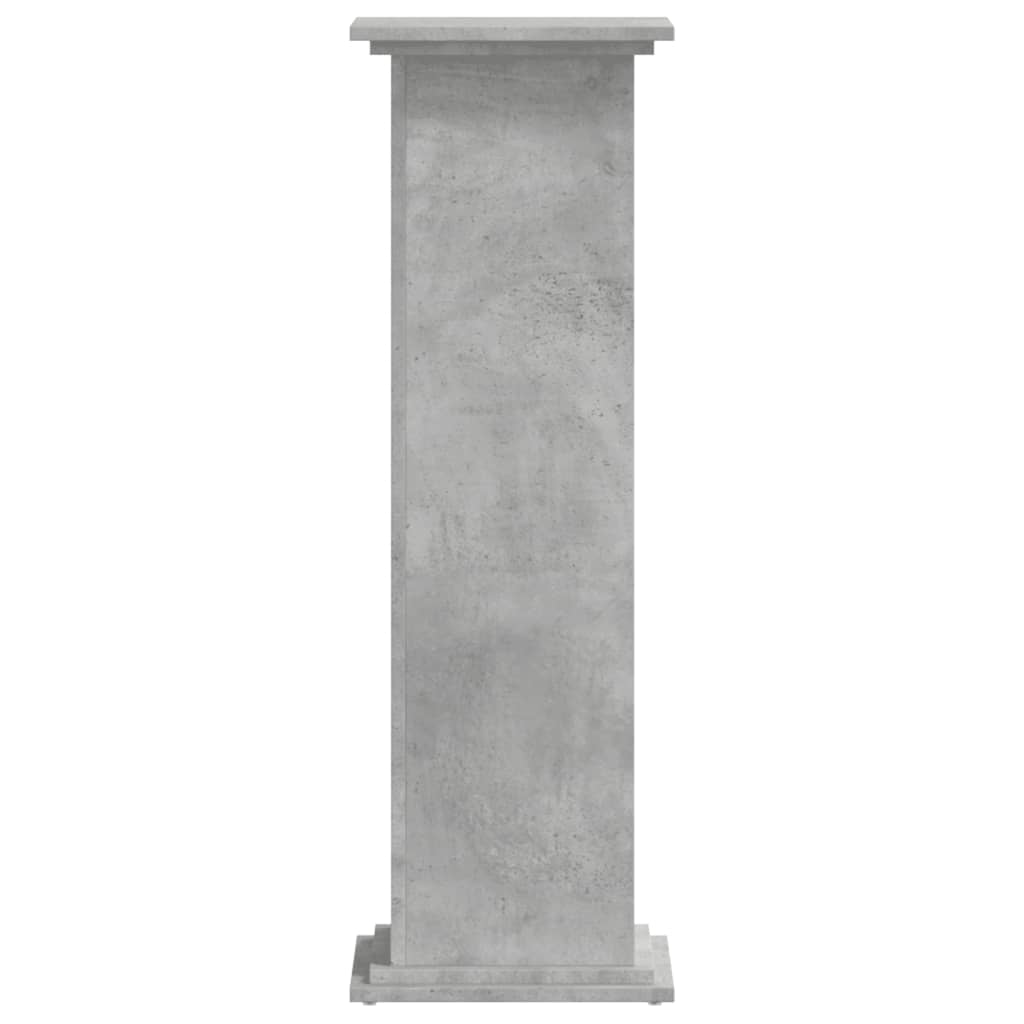vidaXL Βάσεις Φυτών Γκρι Σκυρ. 33x33x100 εκ. Επεξεργασμένο Ξύλο