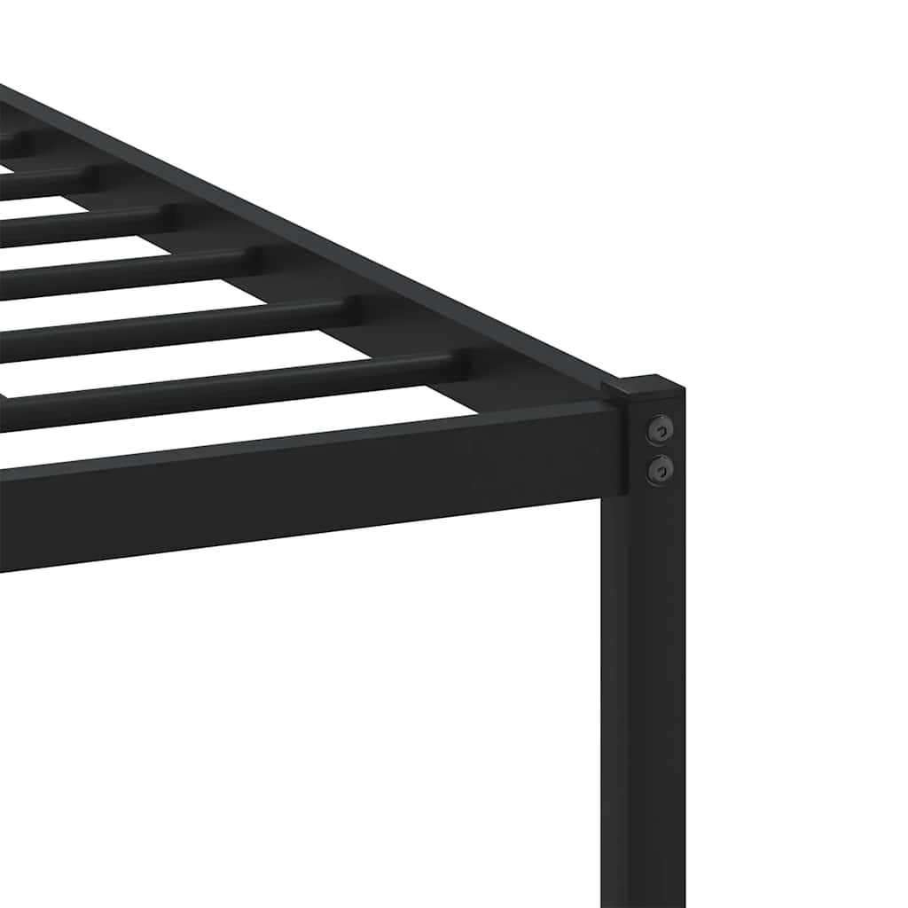 vidaXL Σκελετός Κρεβ. Χωρίς Στρώμα Sonoma Δρυς 100x190 εκ. Μεταλλικό