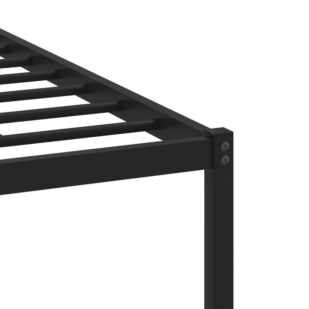 vidaXL Σκελετός Κρεβ. Χωρίς Στρώμα Sonoma Δρυς 140x200 εκ. Μεταλλικό