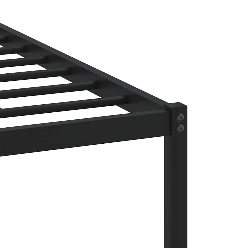 vidaXL Σκελετός Κρεβ. Χωρίς Στρώμα Sonoma Δρυς 193x203 εκ. Μεταλλικό