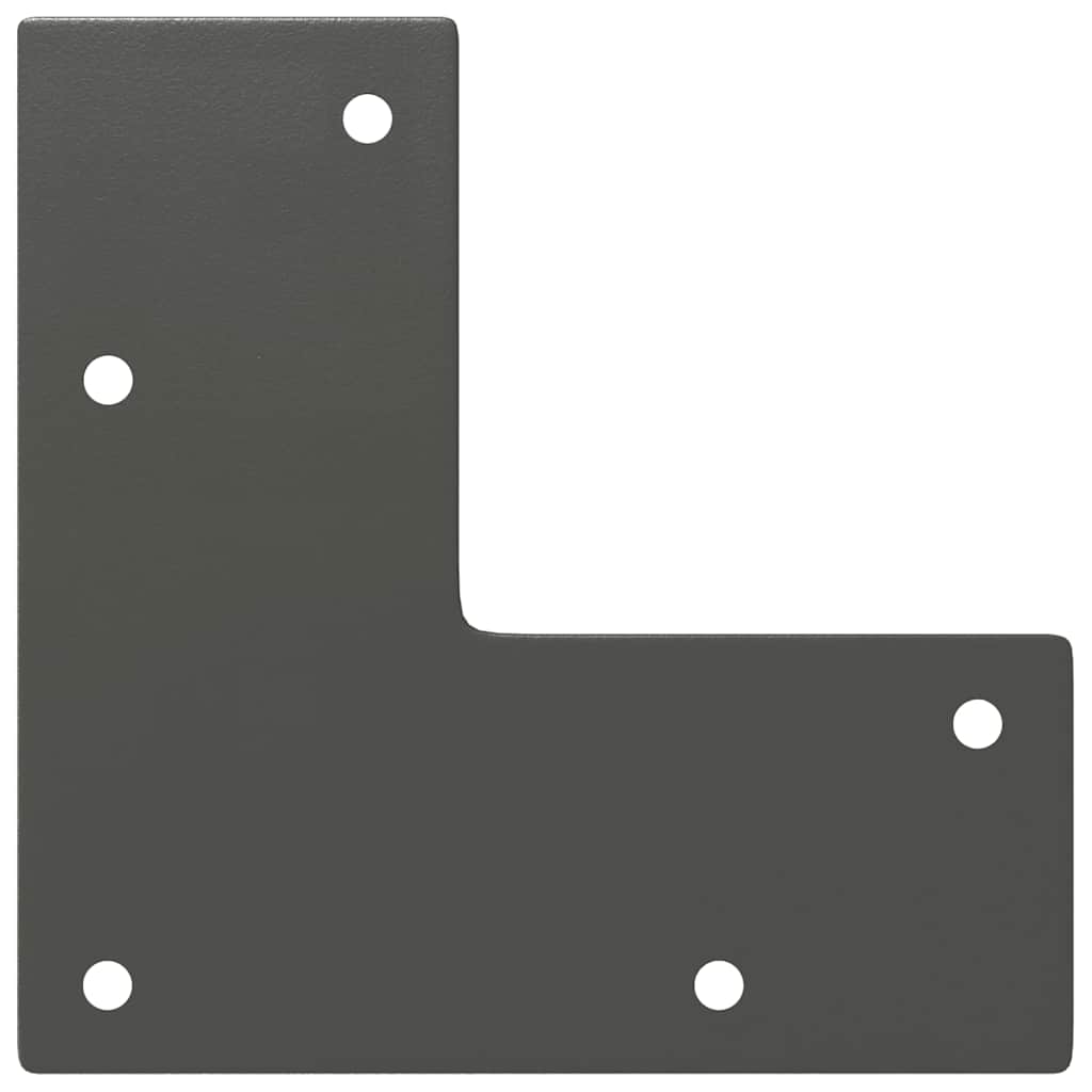 vidaXL πόδια φουρκέτας για τραπέζια κονσόλας 4 τεμ. Ανθρακί 72 εκ. Μασίφ ατσάλι