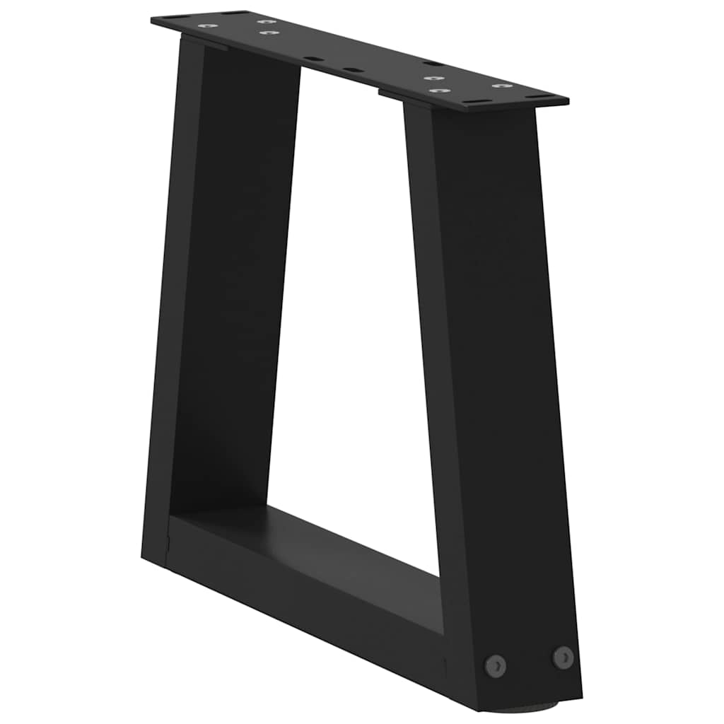 vidaXL Πόδια Τραπεζιού Σαλονιού Σχήματος V 2 τεμ. Μαύρο 30x(30-31,3) εκ. Ατσάλι
