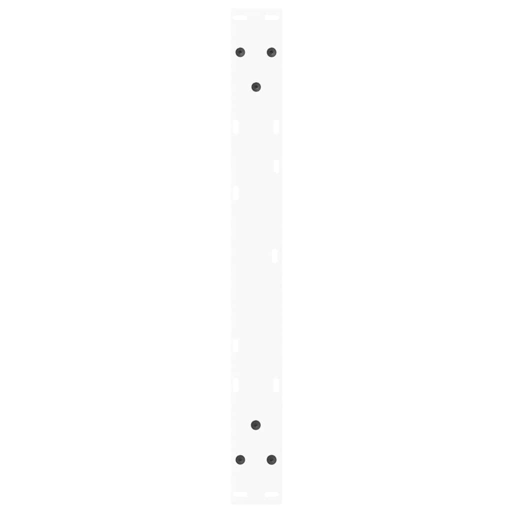 vidaXL Πόδια Τραπεζιού Σαλονιού Σχήματος V 2 τεμ. Λευκά 70x(42-43,3) εκ. Ατσάλι