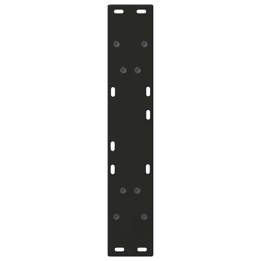 vidaXL Πόδια Τραπεζαρίας Σχήματος V 2 τεμ. Μαύρο 50x(72-73,3) εκ. Ατσάλι