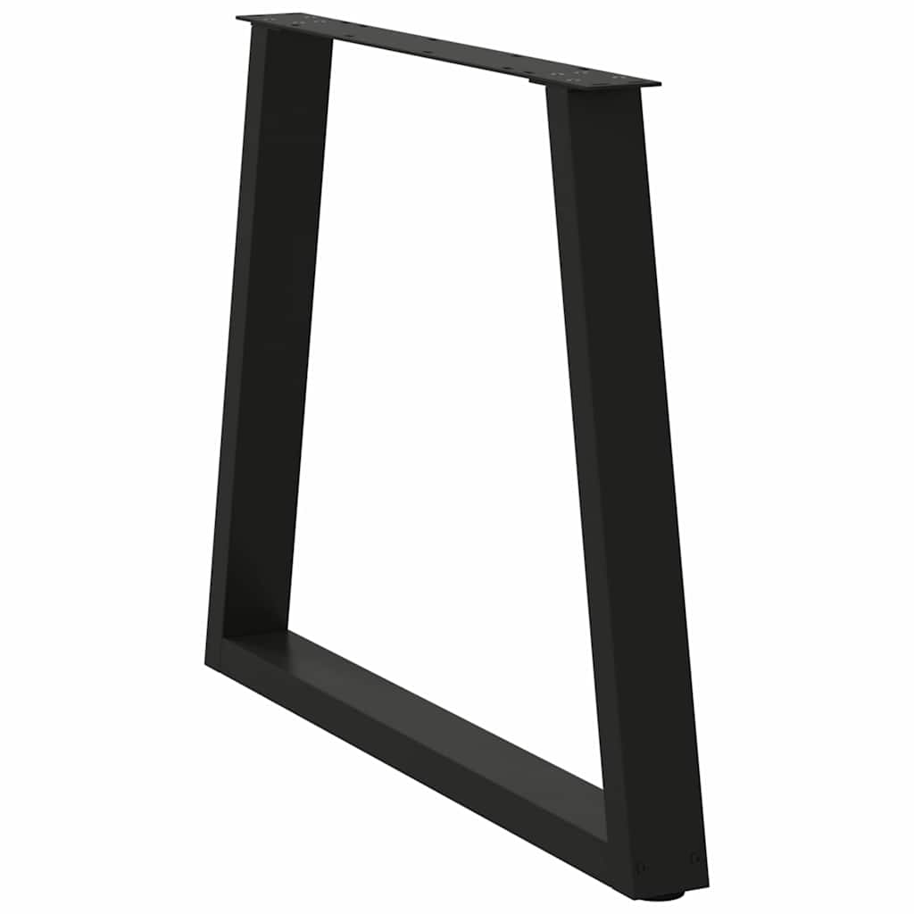 vidaXL Πόδια Τραπεζαρίας Σχήματος V 2 τεμ. Μαύρο 70x(72-73,3) εκ. Ατσάλι