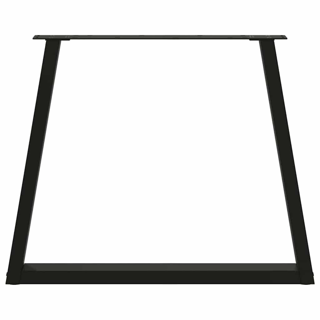 vidaXL Πόδια Τραπεζαρίας Σχήματος V 2 τεμ. Μαύρο 80x(72-73,3) εκ. Ατσάλι
