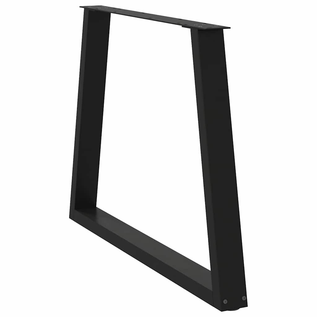 vidaXL Πόδια Τραπεζαρίας Σχήματος V 2 τεμ. Μαύρο 90x(72-73,3) εκ. Ατσάλι