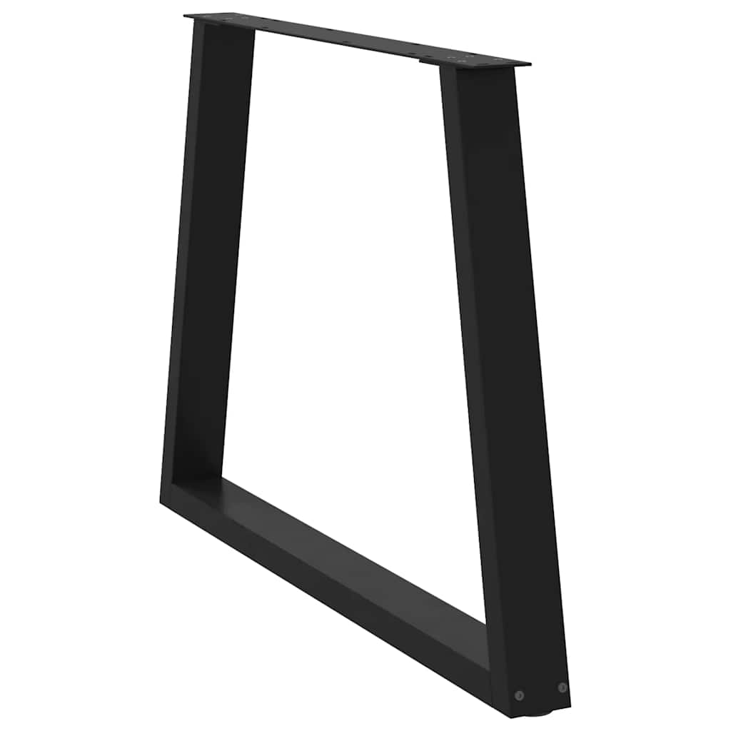 vidaXL Πόδια Τραπεζαρίας Σχήματος V 2 τεμ. Μαύρο 100x (72-73,3) εκ. Ατσάλι