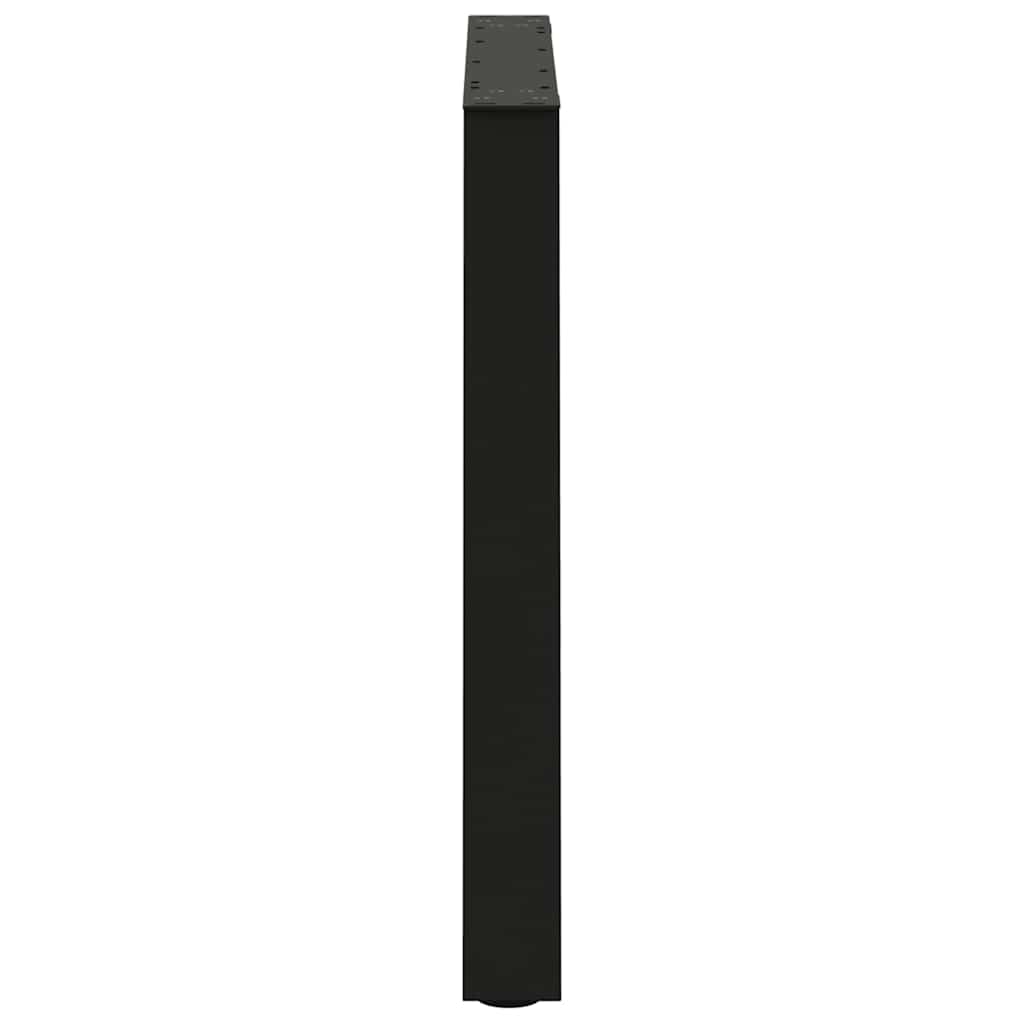 vidaXL Πόδια Τραπεζαρίας Σχήματος V 3 τεμ. Μαύρο 70x(72-73,3) εκ. Ατσάλι