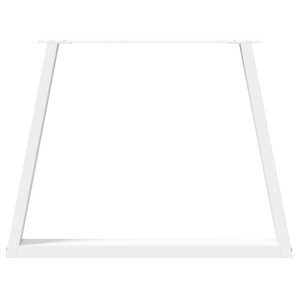 vidaXL Πόδια Τραπεζαρίας Σχήματος V 3 τεμ. Λευκά 100x (72-73,3) εκ. Ατσάλι
