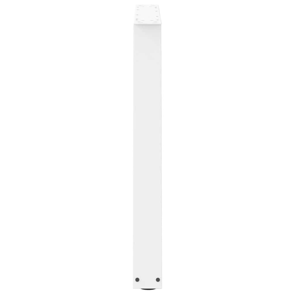 vidaXL Πόδια Τραπεζαρίας Σχήματος V 3 τεμ. Λευκά 100x (72-73,3) εκ. Ατσάλι