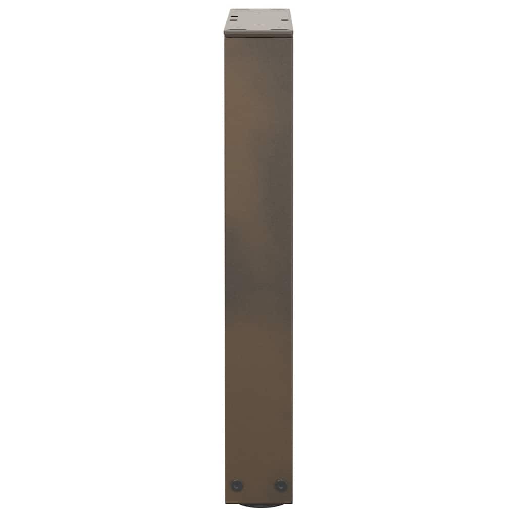 vidaXL Πόδια Τραπεζιού Σαλονιού 2 τεμ. Σχήμα V από Φυσικό Ατσάλι 38x(42-43,3) εκ. Ατσάλι