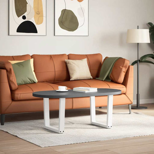 vidaXL Πόδια τραπεζαρίας σχήματος V 2 τεμάχια Λευκό 50x(42-43,3) cm