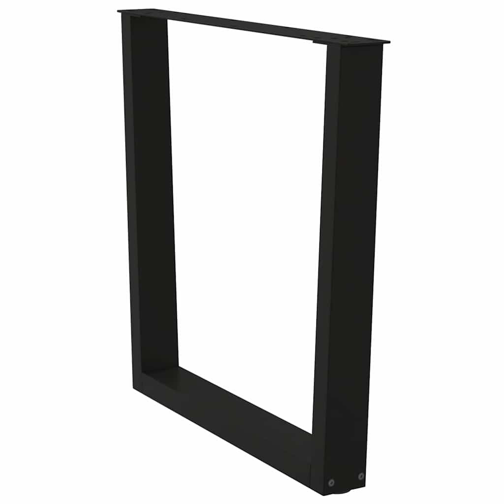 vidaXL Πόδια Τραπεζαρίας Σχήματος V 2 τεμ. Μαύρο 80x(72-73,3) εκ. Ατσάλι