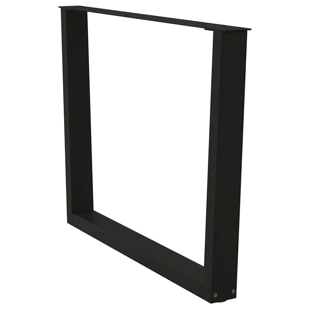 vidaXL Πόδια Τραπεζαρίας Σχήματος V 3 τεμ. Μαύρο 100x (72-73,3) εκ. Ατσάλι